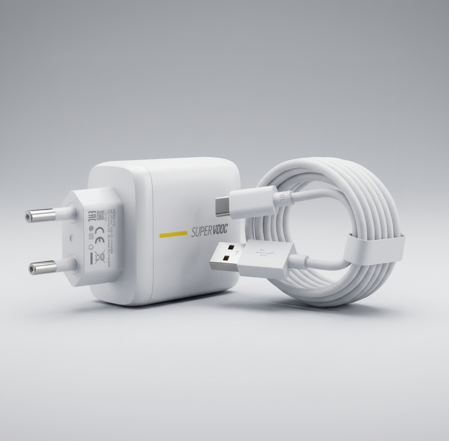 VIVO SUPER VOOC Fast Charger + Type-C Cable