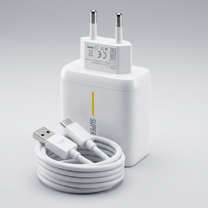 VIVO SUPER VOOC Fast Charger + Type-C Cable