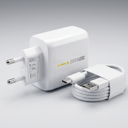 VIVO SUPER VOOC Fast Charger + Type-C Cable