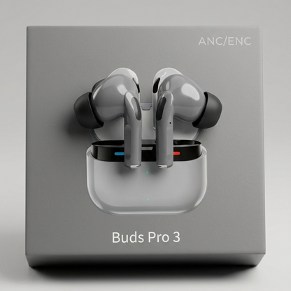 Samsung Galaxy Buds Pro 3 Wireless Earbuds – Active Noise Cancelling, Deep Bass Sound, Bluetooth 5.3, Long Battery Life, Premium In-Ear Headphones for Calls & Music